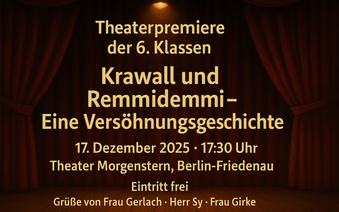 Krawall und Remmidemmi – Eine Versöhnungsgeschichte